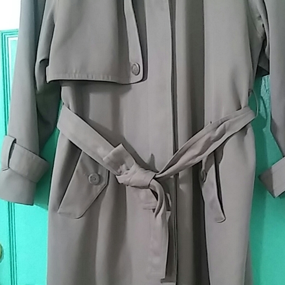 Clasic J. Gallery Trench Coat Size 10 Double Cover - Picture 3 of 10